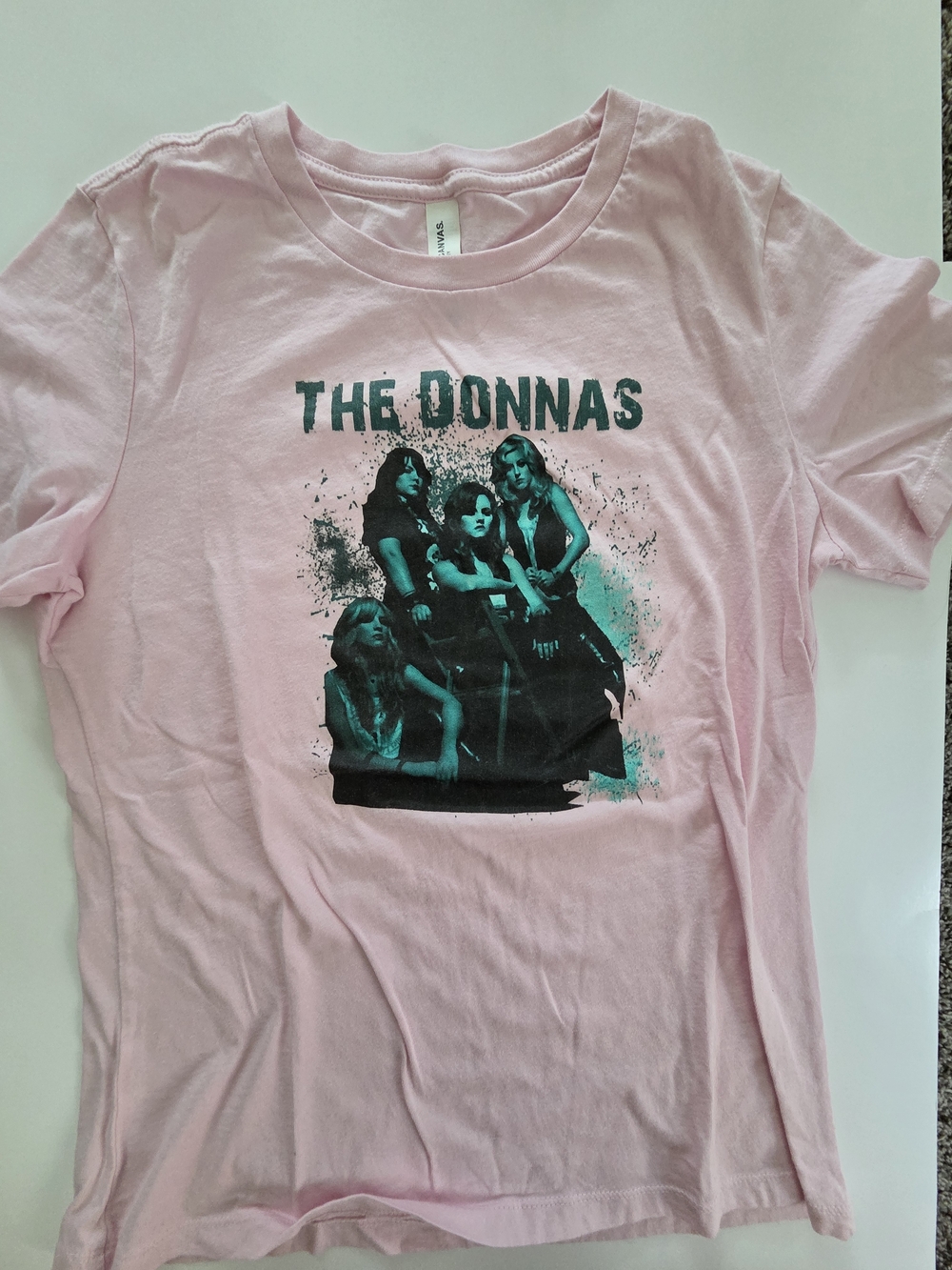 The Donnas Band Tee Pink Bella Canvas XS Soft Graphic Rock Tee